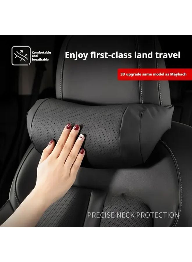 Brown Car Headrest Pillow Ultra Soft Neck Support For Long Drives And Daily Commute - Image 5